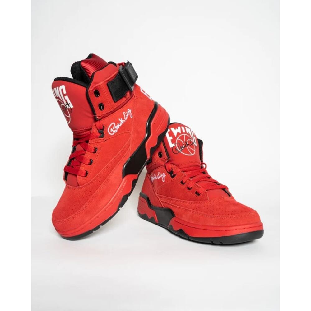 Patrick Ewing Sz 10.5 33 HI OG Red Suede/White/Black Basketball
